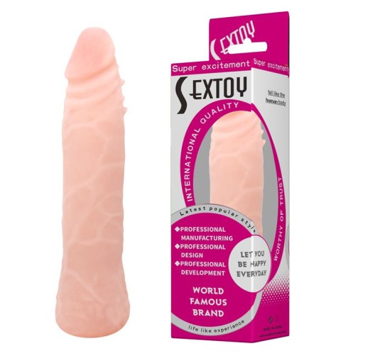 Dildo sztuczny członek wyginany realistyczny 19cm